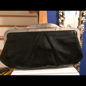 Hobo Black patent leather clutch